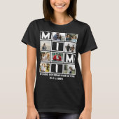 Modern Funny Grandmoeder Cute Mimi 8 Foto Collage T-shirt (Voorkant)