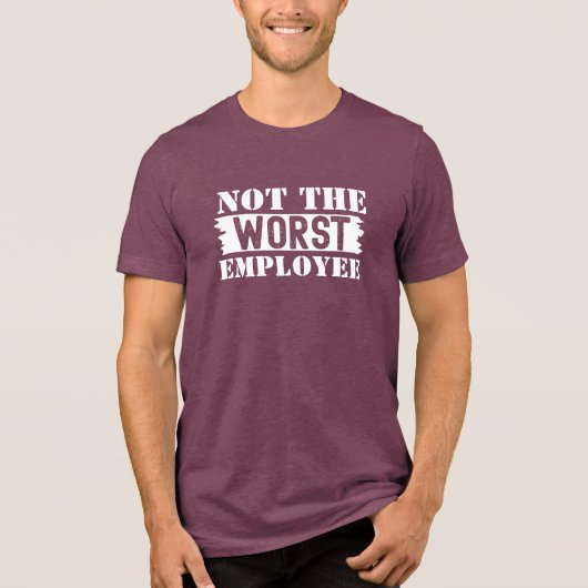 Modern Funny Humor Office Meeting Quote White Tri- Tri-Blend Shirt (Voorkant)