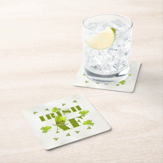 Modern Funny IRISH AF Kartonnen Onderzetters (Insitu)