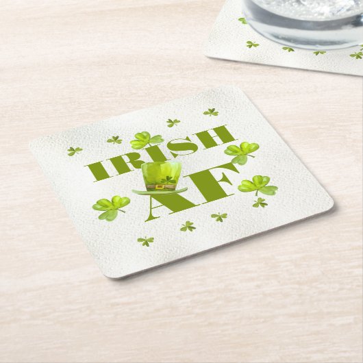 Modern Funny IRISH AF Kartonnen Onderzetters (Schuin)