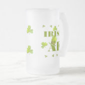 Modern Funny IRISH AF Matglas Bierpul (Voorkant rechts)