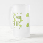Modern Funny IRISH AF Matglas Bierpul (Voorkant links)