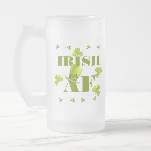 Modern Funny IRISH AF Matglas Bierpul (Links)