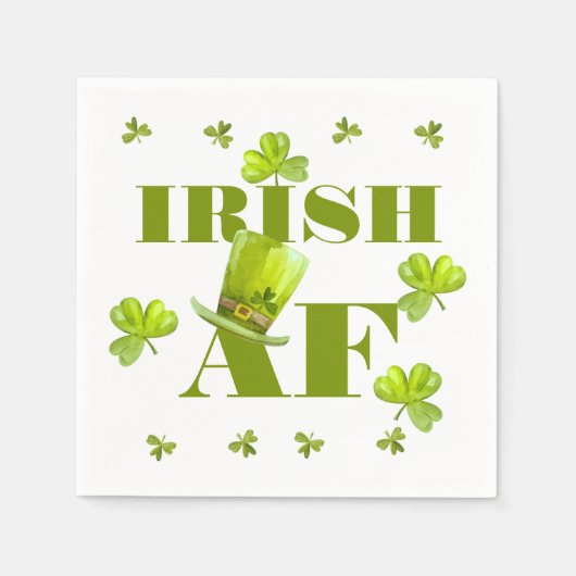 Modern Funny IRISH AF Servet (Voorkant)
