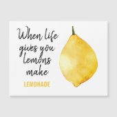 Modern Funny Lemon Yellow Quote (Voorkant)
