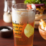 Modern Funny Lemon Yellow Quote Glas<br><div class="desc">Modern Funny Lemon Yellow Quote</div>