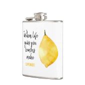 Modern Funny Lemon Yellow Quote Heupfles (Links)