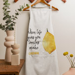 Modern Funny Lemon Yellow Quote Schort<br><div class="desc">Modern Funny Lemon Yellow Quote</div>