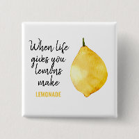 Modern Funny Lemon Yellow Quote