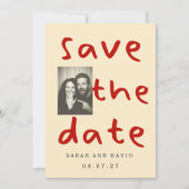 Modern Funny Minimal Photo Kaart (Voorkant)