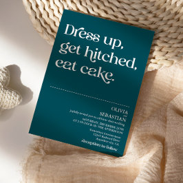 Modern Funny Minimal Typografie Deep Blauwgroen Br Kaart