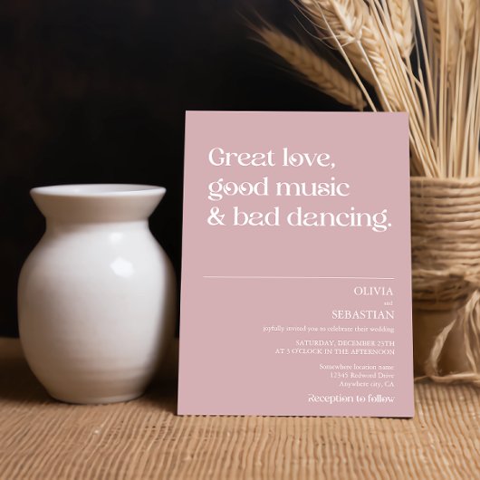 Modern Funny Minimal Typografie Stoffig Roos Bruil Kaart