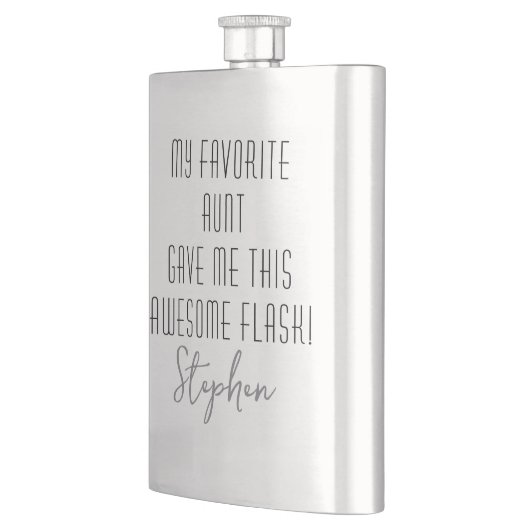 Modern Funny Nephew Gift from Favorite Aunt Flacon (Links)