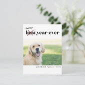Modern Funny Okayest Beste Jaar ooit Foto Nieuwjaa Feestdagenkaart (Staand voorkant)