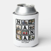 Modern Funny oma Cute Nana 8 Foto Collage Blikjeskoeler (Blikje Voorkant)