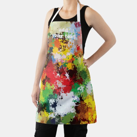 Modern Funny Paint Splash Texture Pattern Schort (Insitu)