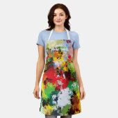 Modern Funny Paint Splash Texture Pattern Schort (Gedragen)