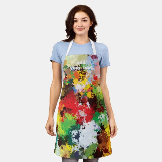 Modern Funny Paint Splash Texture Pattern Schort (Gedragen)