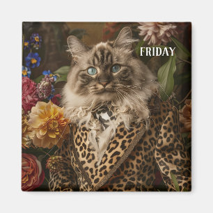 Modern Funny Pet Days Vrijdag Magneet