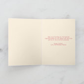 Modern Funny Pet Photo Christmas Holiday Folded Kaart (Binnen)