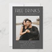 Modern Funny Photo Wedding Save the Date Aankondiging (Voorkant)