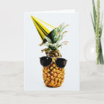 Modern Funny Pineapple Birthday Kaart voor hem<br><div class="desc">Foto van Pineapple Supply Co. op Unsplash</div>