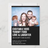 Modern Funny "Quote" Familie met Kerstmis Feestdagenkaart (Voorkant)