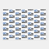 Modern Funny Quote Typografie 60th Birthday Inpakpapier Vel (Voorkant)