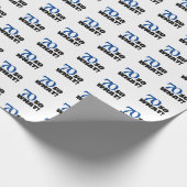 Modern Funny Quote Typografie 70th Birthday Cadeaupapier (Hoek)