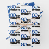 Modern Funny Quote Typografie 80th Birthday Inpakpapier Vel (In situ)