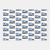 Modern Funny Quote Typografie 80th Birthday Inpakpapier Vel (Voorkant)