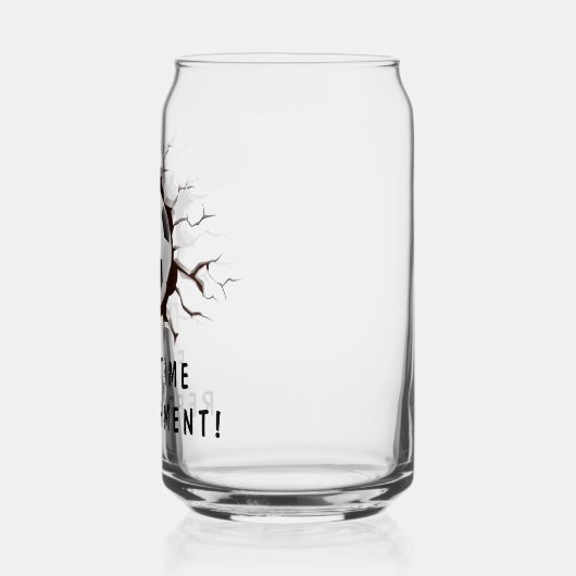 Modern Funny Unusual Custom Voetbal Football Blikvorm Glas (Links)