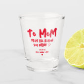 Modern Funny Vaderdag voor Single Mom Shot Glas (Voorkant)