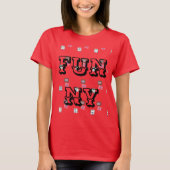 MODERN FUNNY Women's BLACK SAND-Shirt T-Shirt (Voorkant)