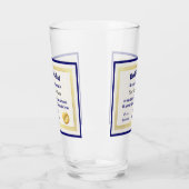 Modern Funny World's Best Pap Certificate Glas (Links)