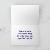 Modern Funny World's Best Pap Certificate Kaart (Binnen)