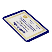 Modern Funny World's Best Pap Certificate Magneet (Rechterzijde)