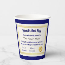 Modern Funny World's Best Pap Certificate