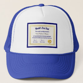 Modern Funny World's Best Pap Certificate Trucker Pet