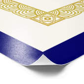 Modern Funny World's beste opa-certificaat Foto Afdruk (Hoek)