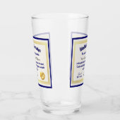 Modern Funny World's beste opa-certificaat Glas (Links)