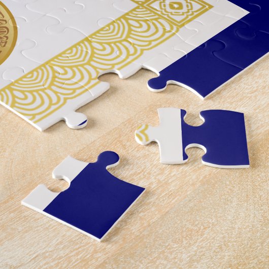 Modern Funny World's beste opa-certificaat Legpuzzel (Zijkant)