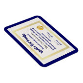 Modern Funny World's beste opa-certificaat Magneet (Rechterzijde)