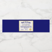 Modern Funny World's beste opa-certificaat Waterfles Etiket (Enkel label)