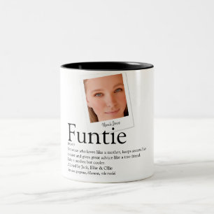 Modern Funtie tante Auntie Definition Foto Tweekleurige Koffiemok