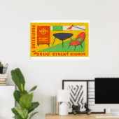 Modern Furniture - Matchbox Print - Czech Wall Art (Thuiskantoor)