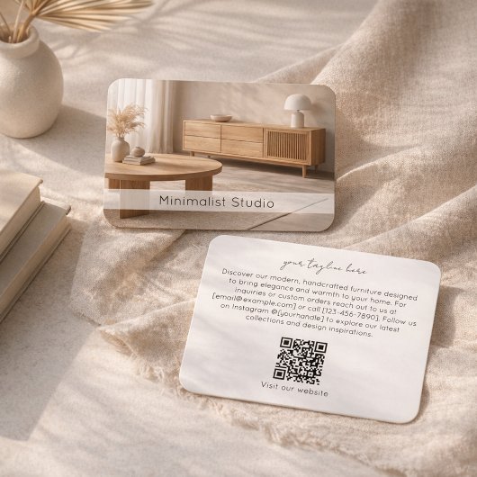 Modern Furniture Store Minimalist Interior Design  Visitekaartje