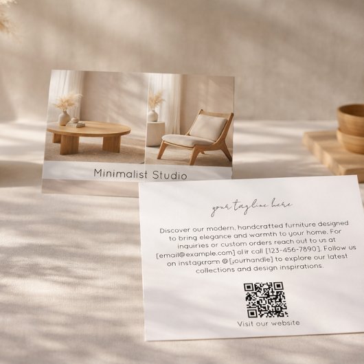 Modern Furniture Store Minimalist Interior Design  Visitekaartje