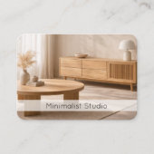 Modern Furniture Store Minimalist Interior Design  Visitekaartje (Voorkant)