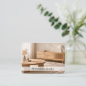 Modern Furniture Store Minimalist Interior Design  Visitekaartje (Staand voorkant)